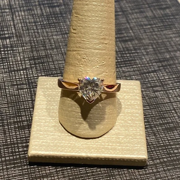 14k Gold Jtv White Gold Diamond Rings 14k Gold Heart Solitaire